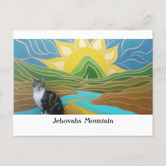 Jehovahs Mountain met Pudding Briefkaart