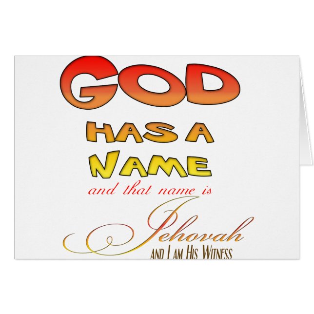 Jehovah's Witness Shirt (Devant horizontal)