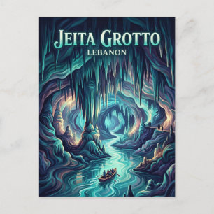 Jeita Grotto Libanon Briefkaart