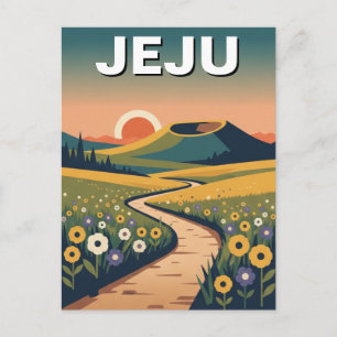 Jeju-eiland Zuid-Korea Reizen Briefkaart
