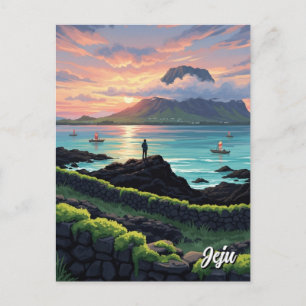 Jeju-eiland Zuid-Korea Reizen Briefkaart