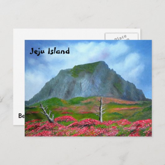 Jeju Island Korea (제주도) Engelse tekst Briefkaart (Voorkant / Achterkant)