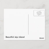 Jeju Island Korea (제주도) Engelse tekst Briefkaart (Achterkant)