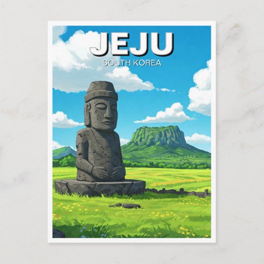 Jeju Island Zuid-Korea Reizen Briefkaart (Voorkant)