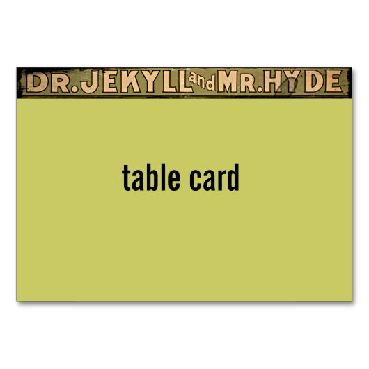 Jekyll en Hyde Poster art Kaart (Voorkant)