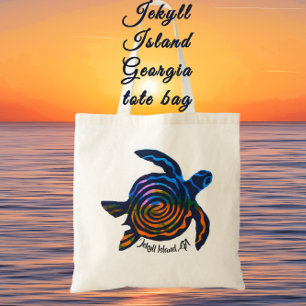Jekyll Island GA zee schildpad canvas tas