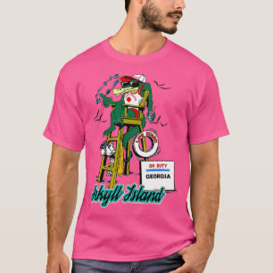 Jekyll Island Georgia Alligator Life Guard Funny T-shirt