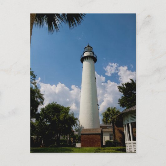 Jekyll Island Georgia Lighthouse Briefkaart (Voorkant)