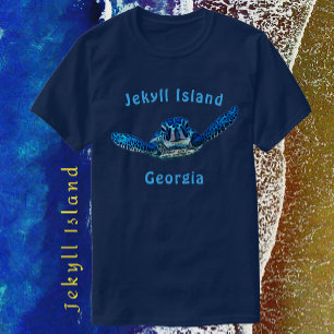 Jekyll Island Georgia Stunning Zee Turtle T-shirt
