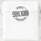 Jekyll Island Titel Ronde Sticker (Tas)