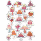 Jellies en ijs dessert sticker (Voorkant)