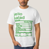 jello salad Nutrition Facts label T-shirt (Voorkant)