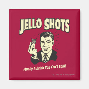 Jello Shots: Drink dat je niet kunt morsen Magneet