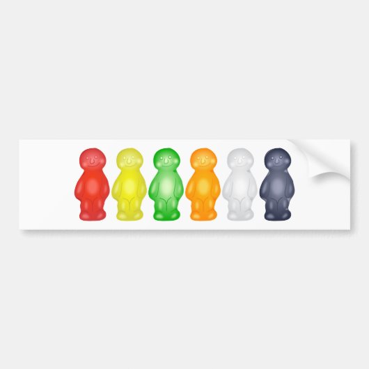 Jelly Babies Bumpersticker (Voorkant)
