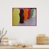 Jelly babies sur la parade - Poster (Cuisine)