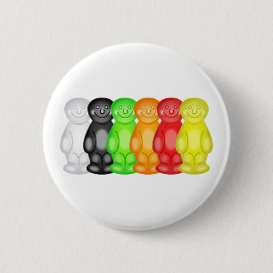 Jelly Baby Gang Ronde Button 5,7 Cm