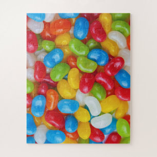 Jelly Bans, regenboogkleurig en zoet Snoep Legpuzzel