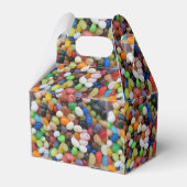 Jelly Bean Black blue green Snoep Texture Sjabloon Bedankdoosjes (Achterkant)