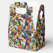 Jelly Bean Black blue green Snoep Texture Sjabloon Bedankdoosjes (Geopend)