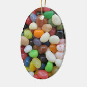 Jelly Bean Black blue green Snoep Texture Sjabloon Keramisch Ornament (Links)