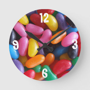 Jelly Bean Clock Ronde Klok