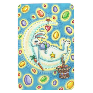 JELLY BEAN DREAMS EASTER BUNNY MAGNET Rectangle Lg Magneet