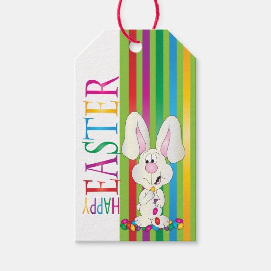 Jelly Bean Easter Bunny Cadeaulabel (Voorkant)