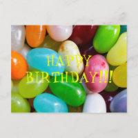 Jelly Bean Happy Birthday Briefkaart