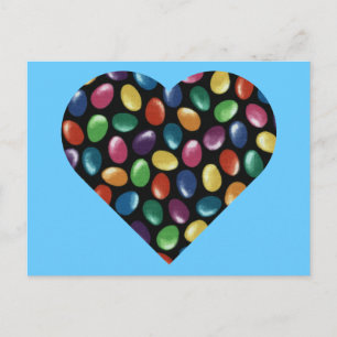 Jelly Bean Heart Briefkaart