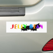 Jelly Bean logo Bumpersticker (Op auto)