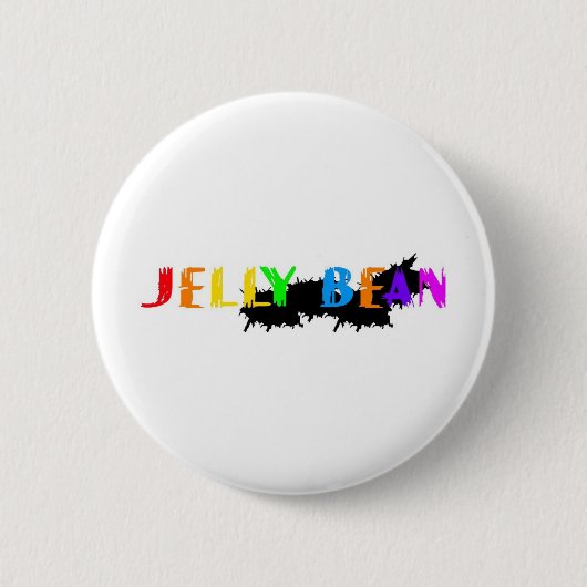 Jelly Bean logo Ronde Button 5,7 Cm (Voorkant)