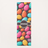 Jelly Bean Mozaïek Kleurrijk Gepersonaliseerd Patr Yogamat (Voorkant)