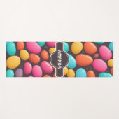 Jelly Bean Mozaïek Kleurrijk Gepersonaliseerd Patr Yogamat (Voorkant (horizontaal))