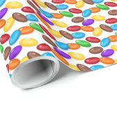 Jelly Bean Pattern Glossy Wrapping Paper Cadeaupapier (Rol Hoek)