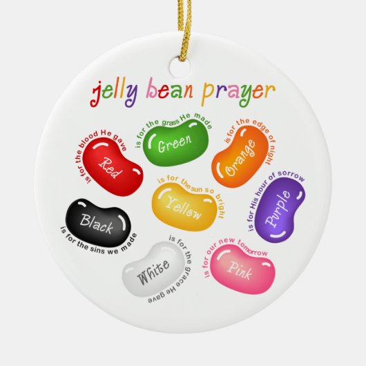 Jelly Bean Prayer Ornament (Voorkant)