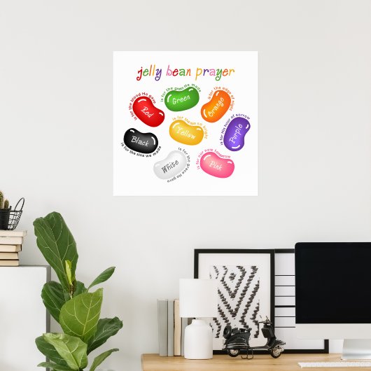 Jelly Bean Prayer Poster Print (Thuiskantoor)