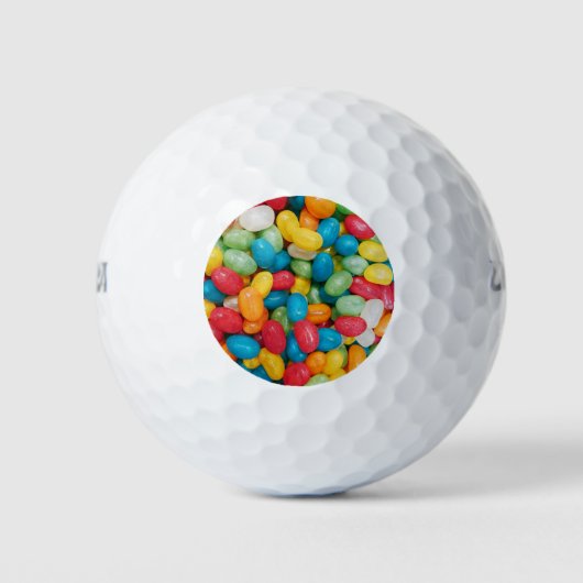 Jelly Bean Snoepjes Colorful Golfballen (Voorkant)