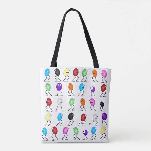 Jelly Beans Allover Canvas tas (Achterkant)