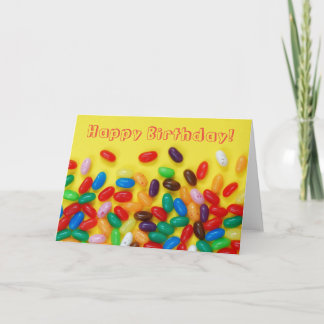 Jelly beans blije verjaardag voor kinderen kaart