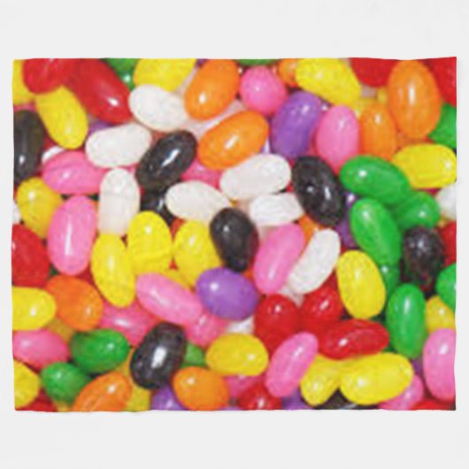 JELLY BEANS Fleece Deken (Voorkant (Horizontaal))