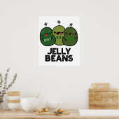 Jelly Beans Funny Jealous Snoep Pun Poster (Keuken)