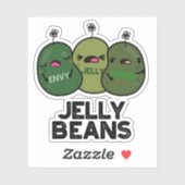 Jelly Beans Funny Jealous Snoep Pun Sticker (Vel)