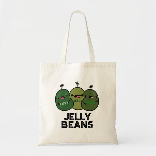 Jelly Beans Funny Jealous Snoep Pun Tote Bag (Voorkant)