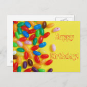 Jelly beans Happy Birthday Briefkaart (Voorkant / Achterkant)