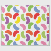 Jelly Beans Pattern Colorful Cute Cadeaupapier (Vlak)
