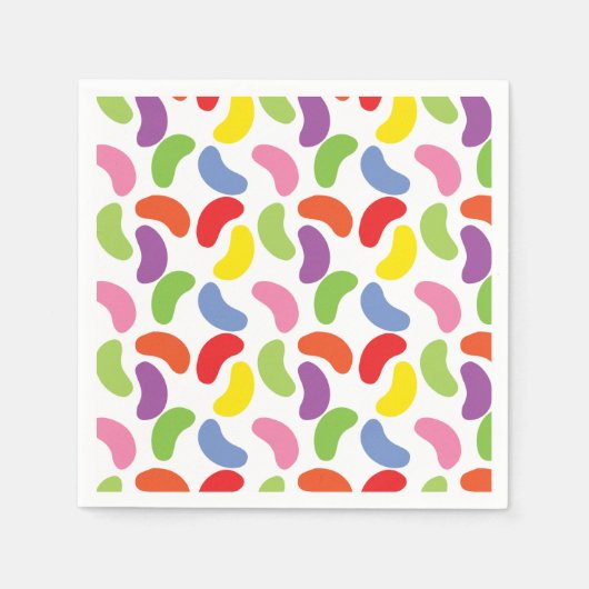 Jelly Beans Pattern Kleurrijk Schattige Servetten (Voorkant)