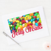 Jelly Beans Rechthoekige Sticker (Envelop)