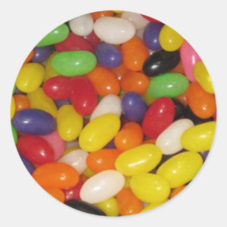 Jelly Beans Ronde Sticker