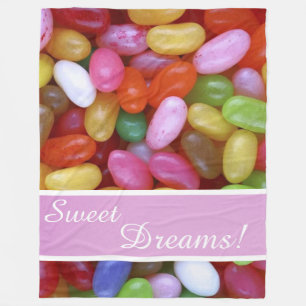 Jelly Beans (Sweet Dreams) Vliegtuigbak Fleece Deken