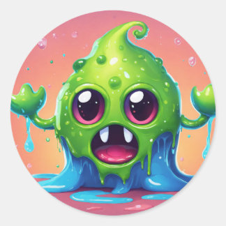 Jelly Bliss Stickers: Zoet je wereld! Ronde Sticker